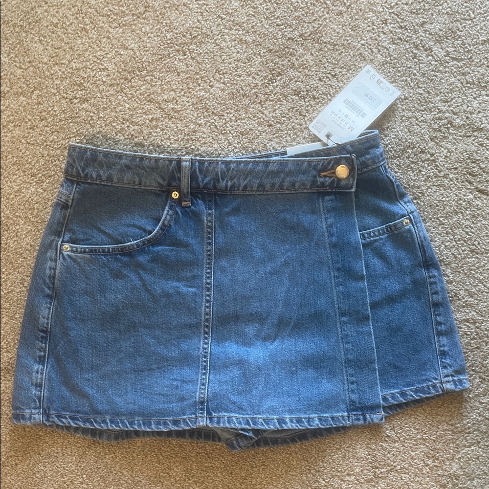 Zara Denim Mini Skort